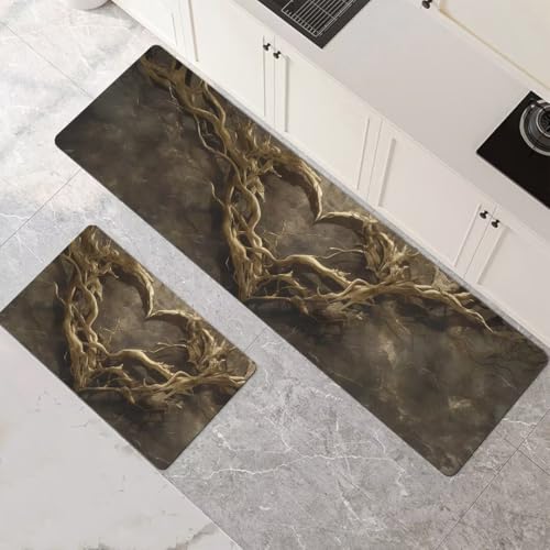 Küchenteppich 2 Stück, Absorbierende Küchenmatte Traditional Küchenläufer Rutschfest Waschbar Teppich Küche Läufer Flur Bodenmatte, Carpet Rug für Küchen, Badezimmer Home Decor 70x100cm+70x210cm 1-879 Küchenteppich 2 Stück, Absorbierende Küchenmatte Traditional Küchenläufer Rutschfest Waschbar Teppich Küche Läufer Flur Bodenmatte, Carpet Rug für Küchen, Badezimmer Home Decor 70x100cm+70x210cm 1-879 von Generisch