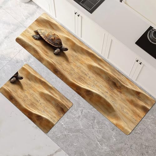 Küchenteppich 2 Stück, Absorbierende Küchenmatte Turtle Küchenläufer Rutschfest Waschbar Teppich Küche Läufer Flur Bodenmatte, Lang Carpet Rug für Küchen, Badezimmer Home Decor 80x120cm+80x240cm 1-519 Küchenteppich 2 Stück, Absorbierende Küchenmatte Turtle Küchenläufer Rutschfest Waschbar Teppich Küche Läufer Flur Bodenmatte, Lang Carpet Rug für Küchen, Badezimmer Home Decor 80x120cm+80x240cm 1-519 von Generisch