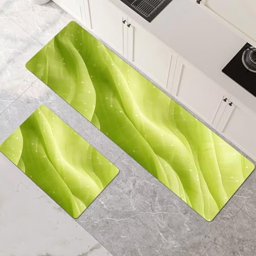 Küchenteppich 2 Stück, Absorbierende Küchenmatte Wave Küchenläufer Rutschfest Waschbar Teppich Küche Läufer Flur Bodenmatte, Lang Carpet Rug für Küchen, Badezimmer Home Decor 70x100cm+70x210cm 1-869 Küchenteppich 2 Stück, Absorbierende Küchenmatte Wave Küchenläufer Rutschfest Waschbar Teppich Küche Läufer Flur Bodenmatte, Lang Carpet Rug für Küchen, Badezimmer Home Decor 70x100cm+70x210cm 1-869 von Generisch