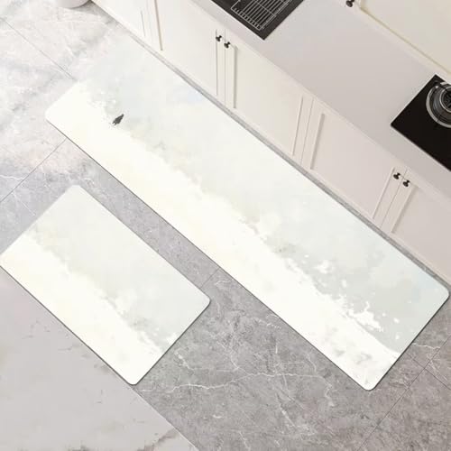 Küchenteppich 2 Stück, Absorbierende Küchenmatte White Küchenläufer Rutschfest Waschbar Teppich Küche Läufer Flur Bodenmatte, Lang Carpet Rug für Küchen, Badezimmer Home Decor 70x100cm+70x210cm 1-853 Küchenteppich 2 Stück, Absorbierende Küchenmatte White Küchenläufer Rutschfest Waschbar Teppich Küche Läufer Flur Bodenmatte, Lang Carpet Rug für Küchen, Badezimmer Home Decor 70x100cm+70x210cm 1-853 von Generisch