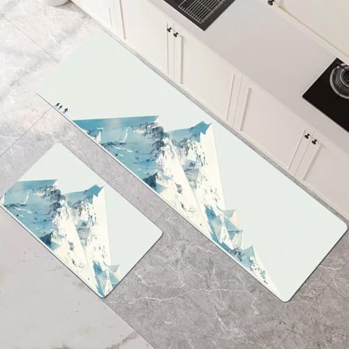 Küchenteppich 2 Stück, Absorbierende Küchenmatte Winter Küchenläufer Rutschfest Waschbar Teppich Küche Läufer Flur Bodenmatte, Lang Carpet Rug für Küchen, Badezimmer Home Decor 70x100cm+70x210cm 1-613 Küchenteppich 2 Stück, Absorbierende Küchenmatte Winter Küchenläufer Rutschfest Waschbar Teppich Küche Läufer Flur Bodenmatte, Lang Carpet Rug für Küchen, Badezimmer Home Decor 70x100cm+70x210cm 1-613 von Generisch