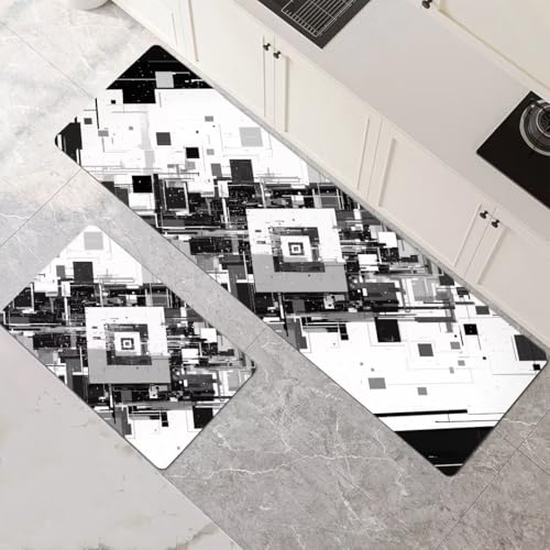 Küchenteppich 2 Stück, Absorbierende Küchenmatte Winter Küchenläufer Rutschfest Waschbar Teppich Küche Läufer Flur Bodenmatte, Lang Carpet Rug für Küchen, Badezimmer Home Decor 70x100cm+70x210cm 1-609 Küchenteppich 2 Stück, Absorbierende Küchenmatte Winter Küchenläufer Rutschfest Waschbar Teppich Küche Läufer Flur Bodenmatte, Lang Carpet Rug für Küchen, Badezimmer Home Decor 70x100cm+70x210cm 1-609 von Generisch