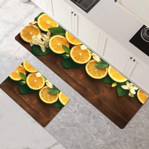 Küchenteppich 2 Stück, Absorbierende Küchenmatte Wood Küchenläufer Rutschfest Waschbar Teppich Küche Läufer Flur Bodenmatte, Lang Carpet Rug für Küchen, Badezimmer Home Decor 90x140cm+90x270cm 1-555 Küchenteppich 2 Stück, Absorbierende Küchenmatte Wood Küchenläufer Rutschfest Waschbar Teppich Küche Läufer Flur Bodenmatte, Lang Carpet Rug für Küchen, Badezimmer Home Decor 90x140cm+90x270cm 1-555 von Generisch