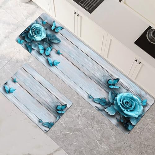 Küchenteppich 2 Stück, Absorbierende Küchenmatte Wood Küchenläufer Rutschfest Waschbar Teppich Küche Läufer Flur Bodenmatte, Lang Carpet Rug für Küchen, Badezimmer Home Decor 70x100cm+70x210cm 1-579 Küchenteppich 2 Stück, Absorbierende Küchenmatte Wood Küchenläufer Rutschfest Waschbar Teppich Küche Läufer Flur Bodenmatte, Lang Carpet Rug für Küchen, Badezimmer Home Decor 70x100cm+70x210cm 1-579 von Generisch