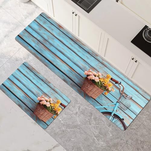 Küchenteppich 2 Stück, Absorbierende Küchenmatte Wood Küchenläufer Rutschfest Waschbar Teppich Küche Läufer Flur Bodenmatte, Lang Carpet Rug für Küchen, Badezimmer Home Decor 70x100cm+70x210cm 1-785 Küchenteppich 2 Stück, Absorbierende Küchenmatte Wood Küchenläufer Rutschfest Waschbar Teppich Küche Läufer Flur Bodenmatte, Lang Carpet Rug für Küchen, Badezimmer Home Decor 70x100cm+70x210cm 1-785 von Generisch
