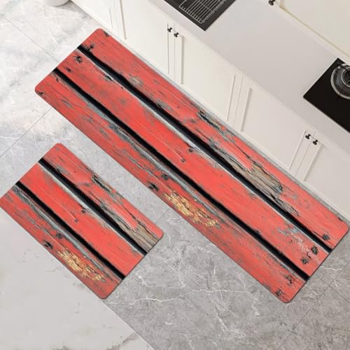 Küchenteppich 2 Stück, Absorbierende Küchenmatte Wood Küchenläufer Rutschfest Waschbar Teppich Küche Läufer Flur Bodenmatte, Lang Carpet Rug für Küchen, Badezimmer Home Decor 70x100cm+70x210cm 1-789 Küchenteppich 2 Stück, Absorbierende Küchenmatte Wood Küchenläufer Rutschfest Waschbar Teppich Küche Läufer Flur Bodenmatte, Lang Carpet Rug für Küchen, Badezimmer Home Decor 70x100cm+70x210cm 1-789 von Generisch