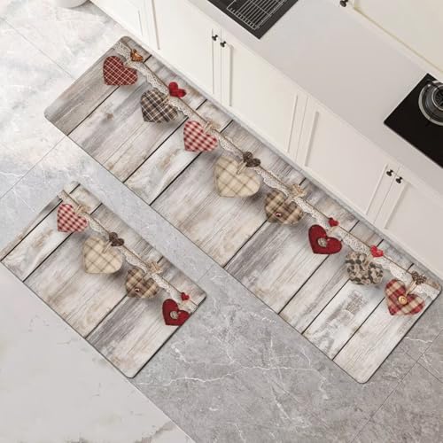 Küchenteppich 2 Stück, Absorbierende Küchenmatte Wooden Küchenläufer Rutschfest Waschbar Teppich Küche Läufer Flur Bodenmatte, Lang Carpet Rug für Küchen, Badezimmer Home Decor 70x100cm+70x210cm 1-859 Küchenteppich 2 Stück, Absorbierende Küchenmatte Wooden Küchenläufer Rutschfest Waschbar Teppich Küche Läufer Flur Bodenmatte, Lang Carpet Rug für Küchen, Badezimmer Home Decor 70x100cm+70x210cm 1-859 von Generisch
