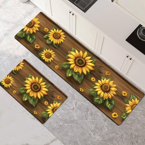 Küchenteppich 2 Stück, Absorbierende Küchenmatte Yellow Küchenläufer Rutschfest Waschbar Teppich Küche Läufer Flur Bodenmatte, Lang Carpet Rug für Küchen, Badezimmer Home Decor 70x100cm+70x210cm 1-809 Küchenteppich 2 Stück, Absorbierende Küchenmatte Yellow Küchenläufer Rutschfest Waschbar Teppich Küche Läufer Flur Bodenmatte, Lang Carpet Rug für Küchen, Badezimmer Home Decor 70x100cm+70x210cm 1-809 von Generisch