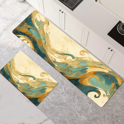 Küchenteppich Waschbar Rutschfest Teppiche Läufer Küche Küchenläufer 2 Stück Wasser Absorbierende Küchenmatten Set, Teppichläufer für Flur, Esszimmer, Eingang, Türmatte Stone 100x160cm+100x300cm 1-810 Küchenteppich Waschbar Rutschfest Teppiche Läufer Küche Küchenläufer 2 Stück Wasser Absorbierende Küchenmatten Set, Teppichläufer für Flur, Esszimmer, Eingang, Türmatte Stone 100x160cm+100x300cm 1-810 von Generisch
