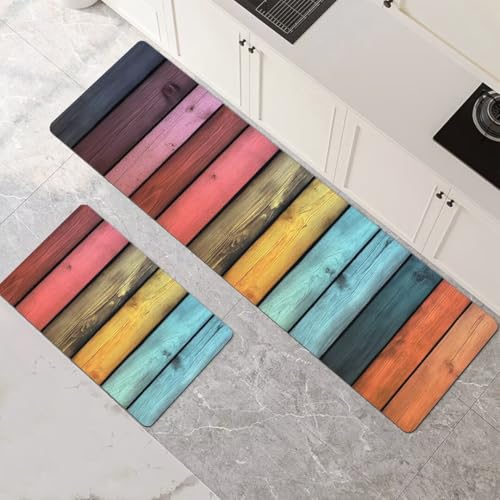Küchenteppich Waschbar Rutschfest Teppiche Läufer Küche Küchenläufer 2 Stück Wasser Absorbierende Küchenmatten Set, Teppichläufer für Flur, Esszimmer, Eingang, Türmatte Wood 100x160cm+100x300cm 1-842 Küchenteppich Waschbar Rutschfest Teppiche Läufer Küche Küchenläufer 2 Stück Wasser Absorbierende Küchenmatten Set, Teppichläufer für Flur, Esszimmer, Eingang, Türmatte Wood 100x160cm+100x300cm 1-842 von Generisch