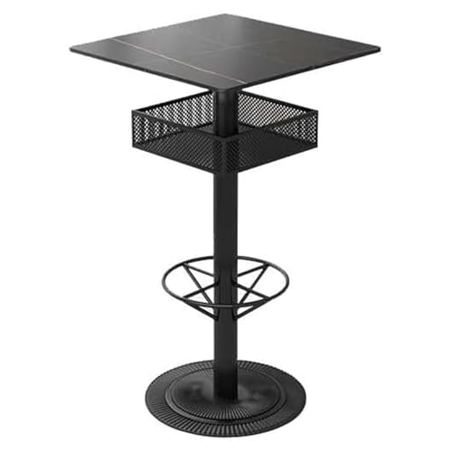 Küchentisch, moderner kleiner Couchtisch mit Metallrahmen und Fußstütze für Zuhause, Küche, Frühstücksbar, Milchtee, Dessertladen Küchentisch, moderner kleiner Couchtisch mit Metallrahmen und Fußstütze für Zuhause, Küche, Frühstücksbar, Milchtee, Dessertladen von Generisch