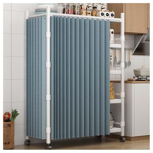 Küchenvorhänge, staubdichter Schrankvorhang für unter Spüle, Aufbewahrungsschränke, Beschattung und Belüftung für Kleiderschränke und Bücherregale, 280 x 220 cm Küchenvorhänge, staubdichter Schrankvorhang für unter Spüle, Aufbewahrungsschränke, Beschattung und Belüftung für Kleiderschränke und Bücherregale, 280 x 220 cm von Generisch