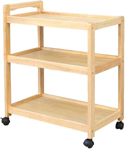 Küchenwagen aus Holz mit 3 Ebenen und Weinregal – mobiler Servierwagen für Zuhause und Unterhaltung, ideal für Ess- und Aufbewahrungslösungen Küchenwagen aus Holz mit 3 Ebenen und Weinregal – mobiler Servierwagen für Zuhause und Unterhaltung, ideal für Ess- und Aufbewahrungslösungen von Generisch