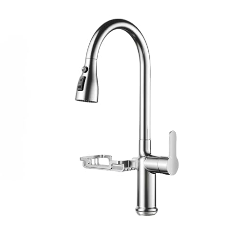 Küchenwasserhahn ausziehbar mit 60 cm Brause, 360° schwenkbar, 3-fach Wassermodus, Vollkupfer, mit Regal – ideal für Spülbecken & Waschtisch Küchenwasserhahn ausziehbar mit 60 cm Brause, 360° schwenkbar, 3-fach Wassermodus, Vollkupfer, mit Regal – ideal für Spülbecken & Waschtisch von Generisch