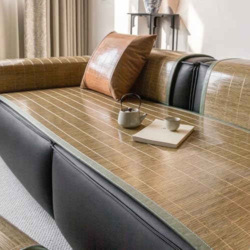 Kühlende Bambus-Sitzmatte für Bürostuhl – atmungsaktives, faltbares Kissen für Sommerkomfort – schnell kühlendes Bambus-Pad für ultimative Entspannung von Generisch