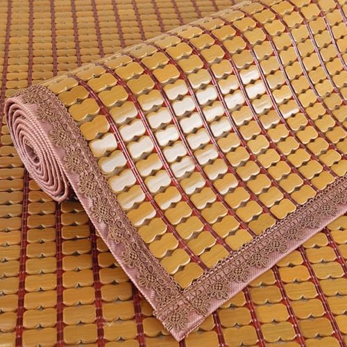 Kühlende Sommermatte Faltbare Bambus-Bettmatte Anti-Rutsch-Mahjong-Pad Atmungsaktive Sommer-Topper Tragbare Klimaanlage Matte für ultimativen Komfort Kühlende Sommermatte Faltbare Bambus-Bettmatte Anti-Rutsch-Mahjong-Pad Atmungsaktive Sommer-Topper Tragbare Klimaanlage Matte für ultimativen Komfort von Generisch