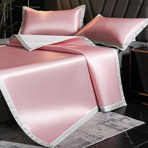 Kühlendes Bettmatten-Set mit Kissenbezügen, Eisseide, Sommerschlafmatte für Zuhause, Schule, Wohnheim – waschbar & bequem Kühlendes Bettmatten-Set mit Kissenbezügen, Eisseide, Sommerschlafmatte für Zuhause, Schule, Wohnheim – waschbar & bequem von Generisch