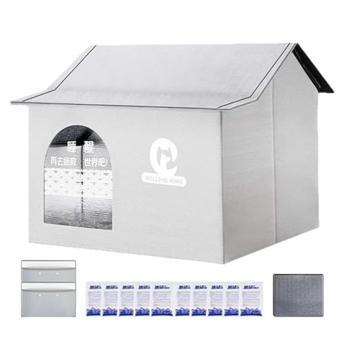 Kühlhaus für Haustiere – Katzenhaus im Freien zur Kühlung | Wetterfester Sommerschutz | CATTO COMPACT für den Außenbereich | Robustes Klappbett mit Kühlhaus für Haustiere – Katzenhaus im Freien zur Kühlung | Wetterfester Sommerschutz | CATTO COMPACT für den Außenbereich | Robustes Klappbett mit von Generisch