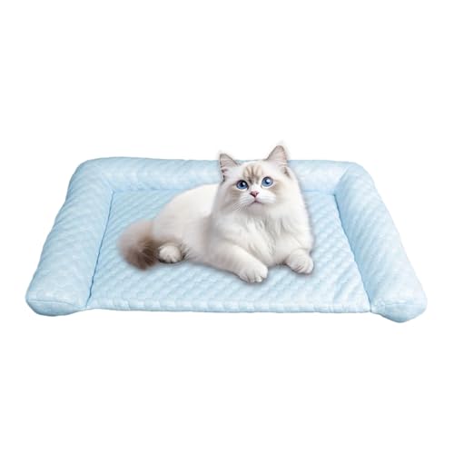 Kühlkissen für Haustiere, wasserdichte Welpen-Kühlmatte, Haustierbedarf, atmungsaktives Eiskissen für heißes Wetter, Wohnung, Rasen, Outdoor, Reisen, Garten, Innenboden, Schlafzimmer, Auto von Generisch