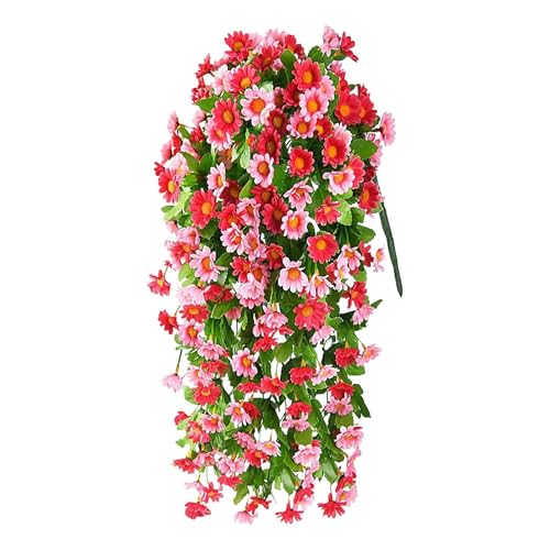 Künstliche Blumen,Kunstblumen Outdoor | 50cm Seidene Pflanzendeko Realistische Landhaus-Optik Mit Gänseblümchen Für Wohnung Balkon Terrasse Hochzeitsdekoration Künstliche Blumen,Kunstblumen Outdoor | 50cm Seidene Pflanzendeko Realistische Landhaus-Optik Mit Gänseblümchen Für Wohnung Balkon Terrasse Hochzeitsdekoration von Generisch