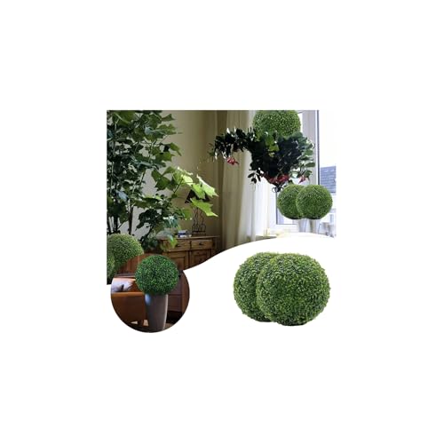 Künstliche Pflanze Buchsbaum Topiary Ball, Faux Buchsbaum Topiary Ball, Ganzjährig Greenery Faux Bälle Pflanze Dekorative Kugeln Für Outdoor Indoor Garten Hinterhof Hochzeit von Generisch
