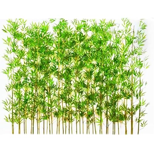 Künstlicher Bambusbaum für den Außenbereich, künstliche Grünpflanze für DIY-Dekoration, Raumteiler, Garten, Hof, Eingang (40 Stiele) von Generisch