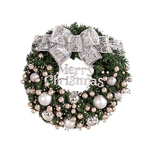 Künstlicher Edel Tannenkranz Weihnachtsbaum Girlande Weihnachtsgirlanden Kamin Advent Weihnachten Deko Tisch Girlande Weihnachten Outdoor (One Size) von Generisch