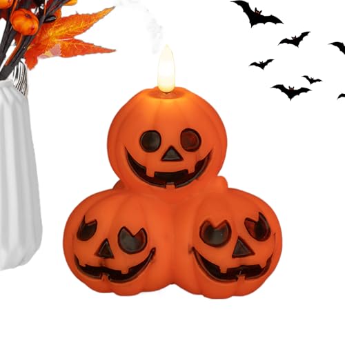Kürbis Beleuchtung,Kürbis Tischlampe LED Beleuchtung Halloween Dekoration | flammenlose batteriebetriebene Ambiente | Für Kamin Schreibtisch Schlafzimmer Büro Wohnzimmer Schule Außenbereic von Generisch