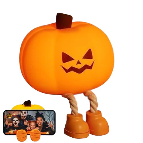 Kürbis-Nachtlicht | Silikon Dimmbar Kinderzimmer Nachtlicht für Kinder | LED Wiederaufladbares Nachtlicht Halloween für Badezimmer Wohnheim Camping Schlafzimmer Kürbis-Nachtlicht | Silikon Dimmbar Kinderzimmer Nachtlicht für Kinder | LED Wiederaufladbares Nachtlicht Halloween für Badezimmer Wohnheim Camping Schlafzimmer von Generisch