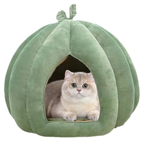 Kürbiskatzenbett - Verdickte Höhlenhaus | Gemütliches Innenhirtentierhideaway | Halloween Themen Smalls Animal Sleeping Nest | Warmer Schutz für Kätzchen kleine Hunde Winter Wohnzimmer Wohnzimmer Kürbiskatzenbett - Verdickte Höhlenhaus | Gemütliches Innenhirtentierhideaway | Halloween Themen Smalls Animal Sleeping Nest | Warmer Schutz für Kätzchen kleine Hunde Winter Wohnzimmer Wohnzimmer von Generisch
