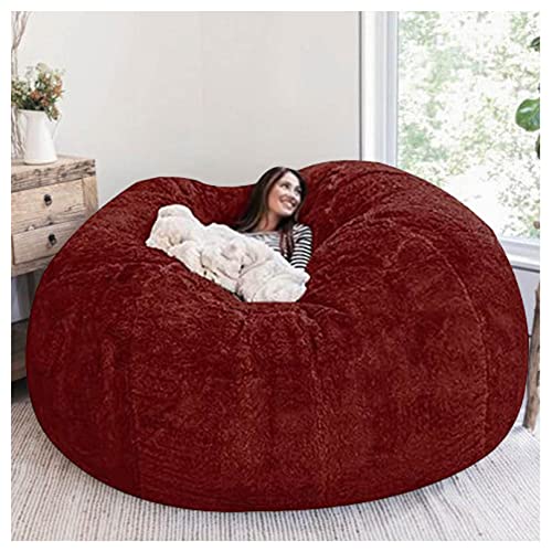 Kunstfell-Sitzsack-Bezug – weicher, flauschiger Ersatz für Wohnzimmer, faules Schlafsofa Kunstfell-Sitzsack-Bezug – weicher, flauschiger Ersatz für Wohnzimmer, faules Schlafsofa von Generisch