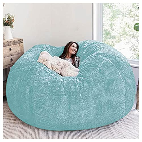 Kunstfell-Sitzsack-Bezug – weicher, flauschiger Ersatz für Wohnzimmer, faules Schlafsofa von Generisch