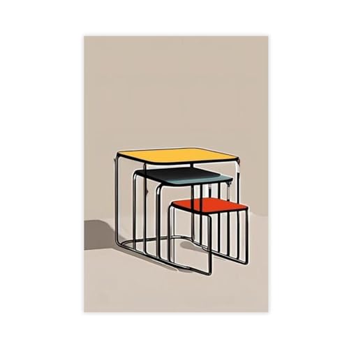 Kunstposter mit mittelalterlichem Barcelona-Stuhl, 2 Stück, Leinwand-Poster, Wandkunst, Dekordruck, Bild, Gemälde für Wohnzimmer, Schlafzimmer, Dekoration, 60 x 90 cm Kunstposter mit mittelalterlichem Barcelona-Stuhl, 2 Stück, Leinwand-Poster, Wandkunst, Dekordruck, Bild, Gemälde für Wohnzimmer, Schlafzimmer, Dekoration, 60 x 90 cm von Generisch