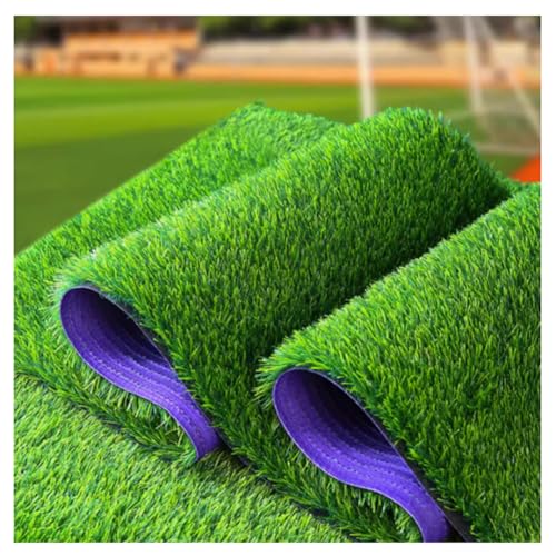 Kunstrasen, 3 m x 8 m, hohe Dichte, realistischer Astro-Rasenteppich, 20 mm Florhöhe, Kunstrasenteppich für den Innen- und Außenbereich, Garten (Größe: 3 m) von Generisch