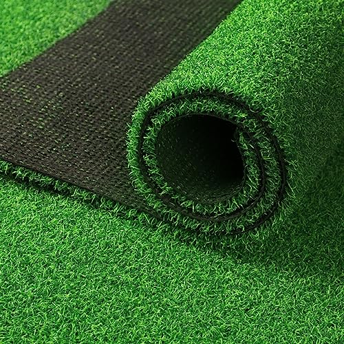 Kunstrasen Teppich Kunstrasen für Garten, Balkon, Landschaft und Terrasse, 2,5 cm Florhöhe, 4x4m Größe, natürliche Optik von Generisch