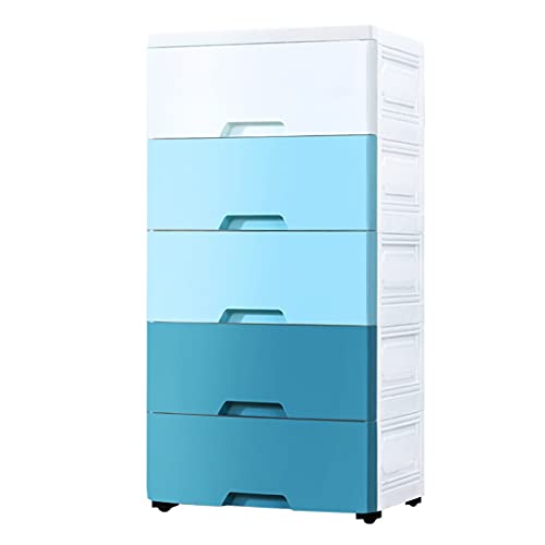Kunststoffschrank mit großer Kapazität und 7 Ebenen, blau, 42 cm dick Kunststoffschrank mit großer Kapazität und 7 Ebenen, blau, 42 cm dick von Generisch