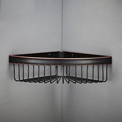 Kupfergitterkorb – Doppelschichtiges antikes Eckregal mit Wandhaken für die Aufbewahrung im Badezimmer – elegantes dreieckiges Design für die Organisation von Essentials Kupfergitterkorb – Doppelschichtiges antikes Eckregal mit Wandhaken für die Aufbewahrung im Badezimmer – elegantes dreieckiges Design für die Organisation von Essentials von Generisch