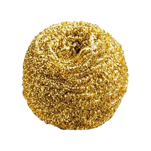 Kupferschale Scrubber - Kupferdraht -Scheuerkugel, Töpfe Pfannenreinigungskugel | Haushaltsküchenreinigungswerkzeuge für Herd Top Edelstahl Ansammlung Ölfärbung Grill Backnetz von Generisch