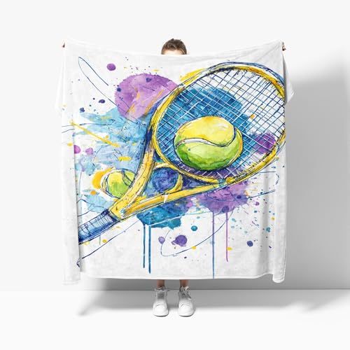 Kuscheldecke Flauschig FlanellDecke Handgezeichnetes Tennisthema Weich Warm Plüsch Fleecedecke Mehrfarbig Sofadecke Couchdecke Wohndecke Bettdecke Tagesdecke XL 130x150 cm Kuscheldecke Flauschig FlanellDecke Handgezeichnetes Tennisthema Weich Warm Plüsch Fleecedecke Mehrfarbig Sofadecke Couchdecke Wohndecke Bettdecke Tagesdecke XL 130x150 cm von Generisch