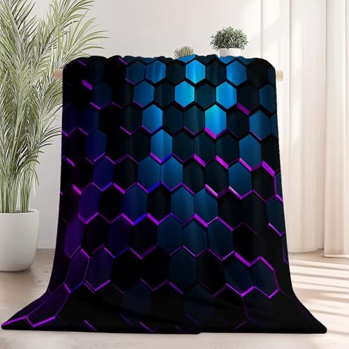 Kuscheldecke mit Abstrakt Design Geometrisch Drucken, Dunkelblau Weich Atmungsaktiv Überwurf 180 x 200 cm für Frauen Kinder Schlafzimmer Wohnzimmer - Pflegeleicht für Bett Couch Sofa Stuhl Büro Kuscheldecke mit Abstrakt Design Geometrisch Drucken, Dunkelblau Weich Atmungsaktiv Überwurf 180 x 200 cm für Frauen Kinder Schlafzimmer Wohnzimmer - Pflegeleicht für Bett Couch Sofa Stuhl Büro von Generisch