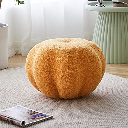 Kuscheliger flauschiger Stoffhocker – vielseitiger kleiner Fußhocker für Wohnzimmer, extra Sitzgelegenheit, Fußstütze, stilvolle Heimdekoration, weiches und bequemes Design von Generisch