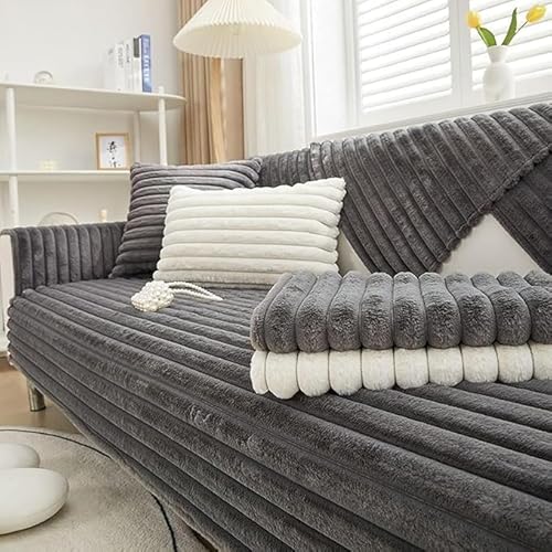 L-Form Sofabezug Plüsch rutschfest Couchschutz Samt Haustierfreundliches Armlehnenfreies Design L-Form Sofabezug Plüsch rutschfest Couchschutz Samt Haustierfreundliches Armlehnenfreies Design von Generisch