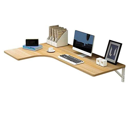 L-förmiger, klappbarer Wandtisch, vielseitiger Ess- und Arbeitsschreibtisch, platzsparender Beistelltisch mit doppelter Unterstützung, kompaktes 80 x 70 x 50 cm, Design für Zuhause und Büro von Generisch