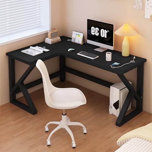 L-förmiger Computertisch, Gaming Tisch Eckschreibtisch mit USB-Anschlüssen, PC-Schreibtisch Workstation für Home Office, platzsparendes Design L-förmiger Computertisch, Gaming Tisch Eckschreibtisch mit USB-Anschlüssen, PC-Schreibtisch Workstation für Home Office, platzsparendes Design von Generisch