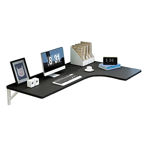 L-förmiger Klapptisch für kleine Räume, wandmontiert, Esstisch und Holzschreibtisch, Kombination für Zuhause, Büro, kompaktes Design, 120 x 70 x 50 cm, Schwarz L-förmiger Klapptisch für kleine Räume, wandmontiert, Esstisch und Holzschreibtisch, Kombination für Zuhause, Büro, kompaktes Design, 120 x 70 x 50 cm, Schwarz von Generisch