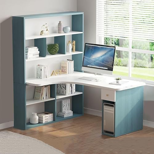 L-förmiger Schreibtisch aus Holz mit Schubladen – Mais-Computer-Schreibtisch mit Ablagen – Heimbüro-Arbeitsplatz-Möbel L-förmiger Schreibtisch aus Holz mit Schubladen – Mais-Computer-Schreibtisch mit Ablagen – Heimbüro-Arbeitsplatz-Möbel von Generisch