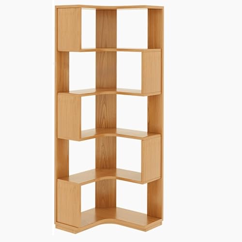 L-förmiges Eck-Bücherregal, Holzregal mit Trennwänden, einfache Montage für Wohnzimmer & Schlafzimmer Lagerung L-förmiges Eck-Bücherregal, Holzregal mit Trennwänden, einfache Montage für Wohnzimmer & Schlafzimmer Lagerung von Generisch