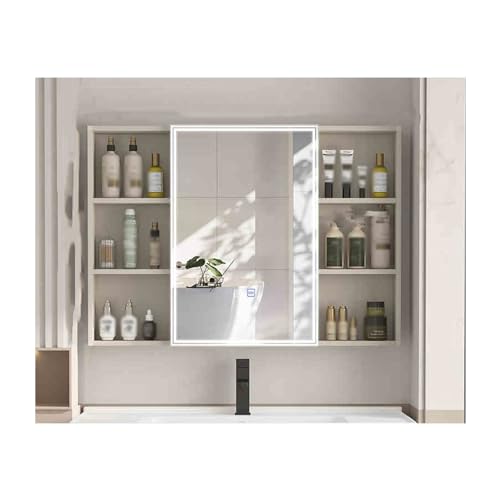 LED Badspiegelschrank mit Anti-Beschlag-Funktion Doppeltür beleuchteter Schminkspiegel Aufbewahrung Wandmontage Badezimmerspiegel Stilvolle und funktionale Badmöbel LED Badspiegelschrank mit Anti-Beschlag-Funktion Doppeltür beleuchteter Schminkspiegel Aufbewahrung Wandmontage Badezimmerspiegel Stilvolle und funktionale Badmöbel von Generisch