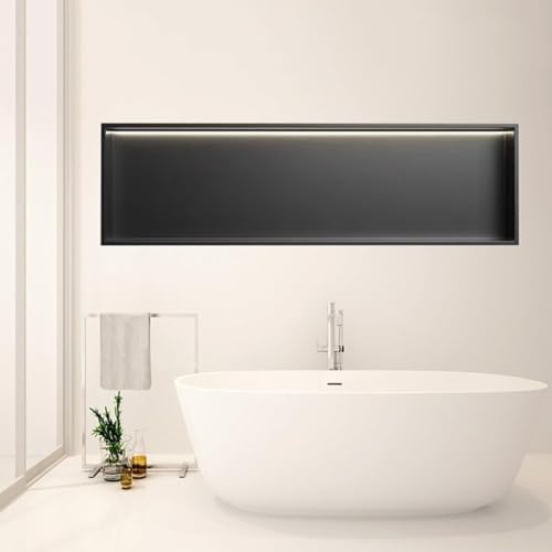 LED-Duschregal aus Edelstahl, großes Fassungsvermögen, wasserdicht, platzsparendes Design, ideal für die Aufbewahrung von Duschutensilien und Heimwerkern LED-Duschregal aus Edelstahl, großes Fassungsvermögen, wasserdicht, platzsparendes Design, ideal für die Aufbewahrung von Duschutensilien und Heimwerkern von Generisch
