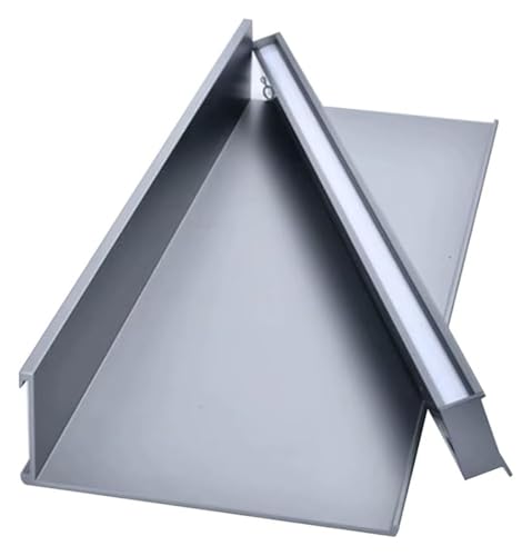 LED Schweberegal mit integriertem Transformator Metall Wand Bücherregal für Wohnzimmer & Schlafzimmer Stilvolles Grau Dekor (40 x 20 cm) von Generisch